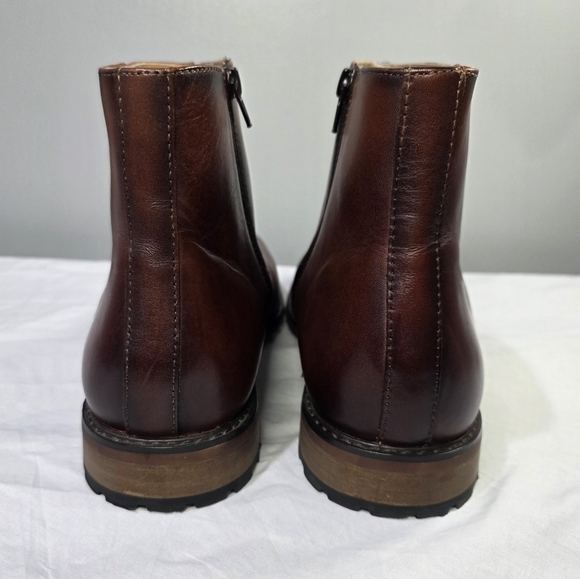 Moretti Black Label Abbot Inside Zip Classic Brown Leather Ankle Boots. 11.5 - Picture 6 of 12